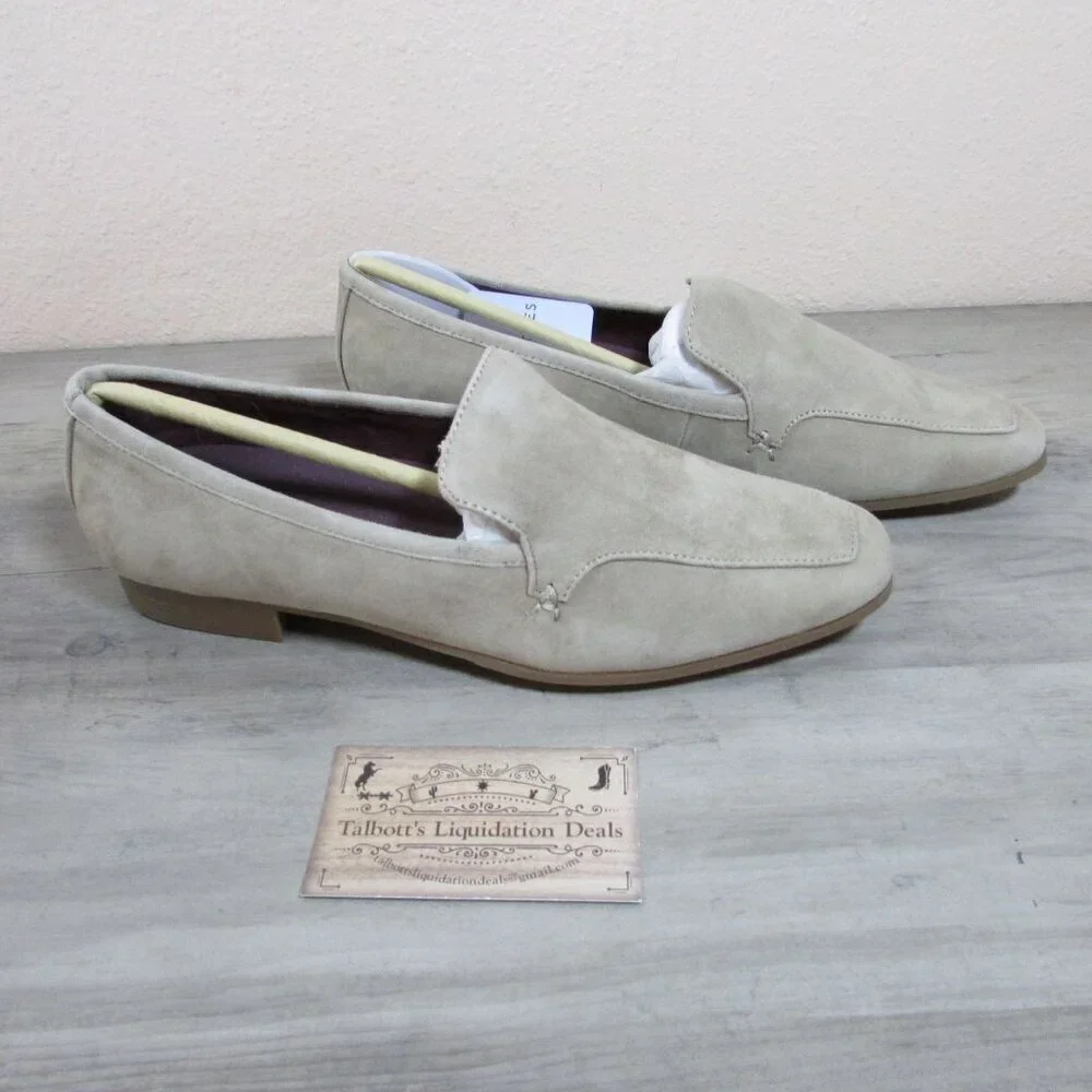 Aerosoles Women's 7.5 Paynes Casual Flat French Coat Tan Suede